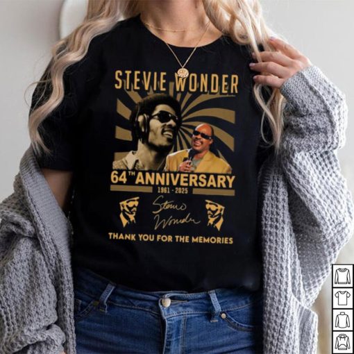 Stevie Wonder 64th Anniversary 1961 2025 Thank You For The Memoreis T Shirt