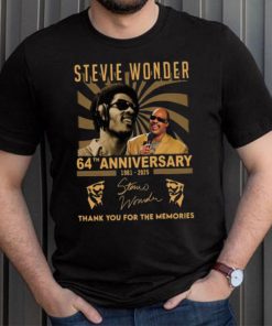 Stevie Wonder 64th Anniversary 1961 2025 Thank You For The Memoreis T Shirt