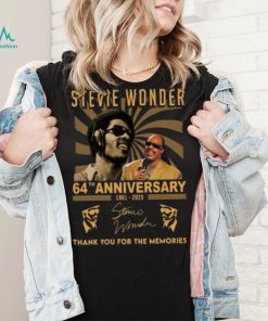 Stevie Wonder 64th Anniversary 1961 2025 Thank You For The Memoreis T Shirt