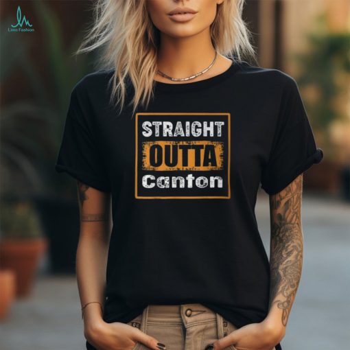 Straight Outta Canton Ohio Usa Retro Distressed Vintage T Shirt