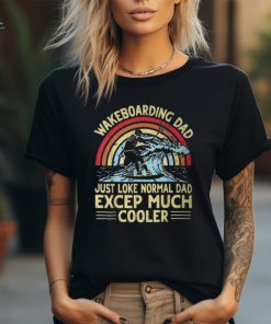 Sunset On Beach I Wakeboarding Dad Wakeboard T Shirt