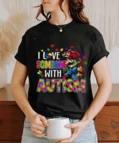 Super Mario I Love Someone With Autism T Shirt