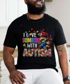 Super Mario I Love Someone With Autism T Shirt