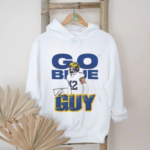 TJ Guy 42 Go Blue Guy Michigan Wolverines signature shirt