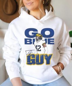 TJ Guy 42 Go Blue Guy Michigan Wolverines signature shirt