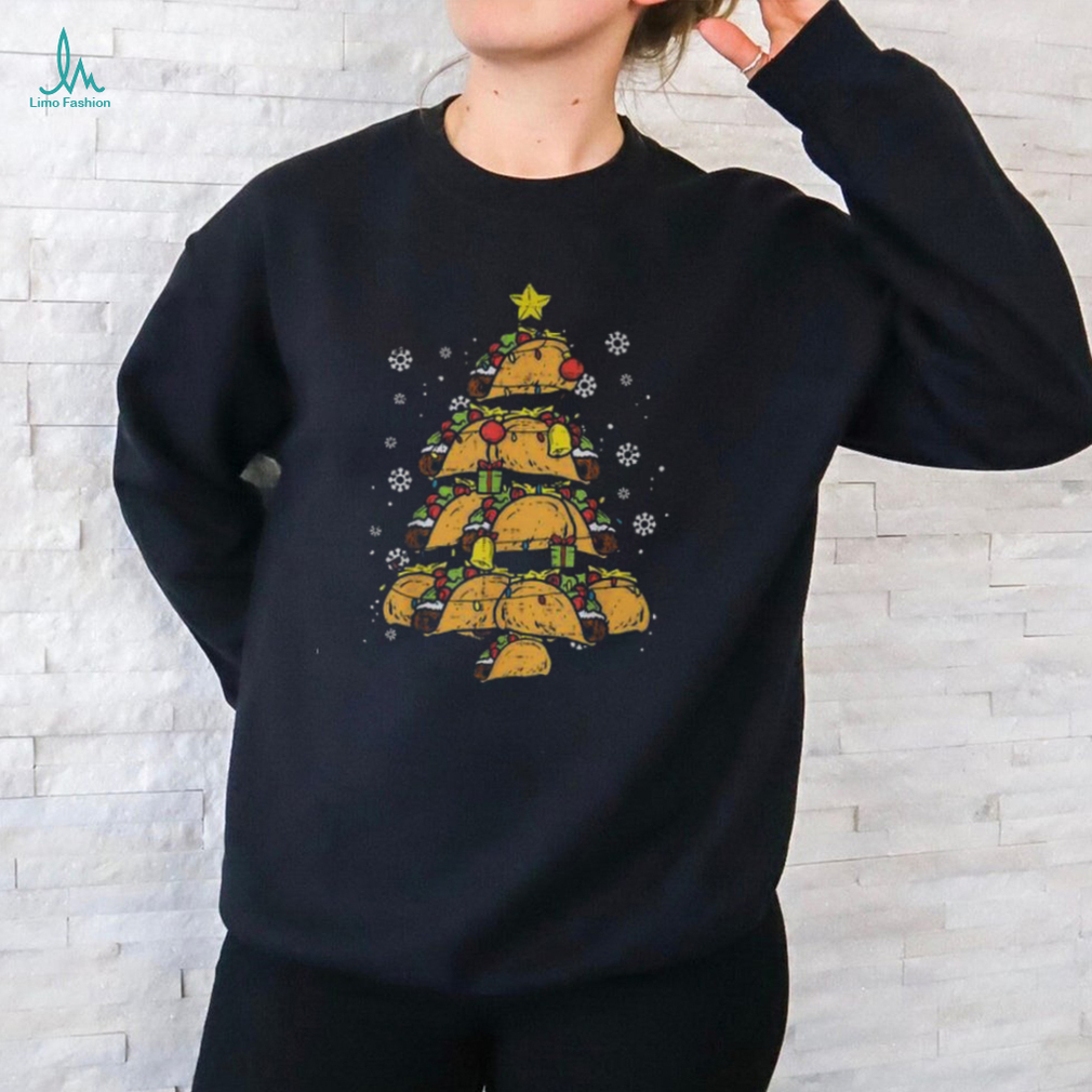 Taco Christmas Tree Xmas Mexican Food Long Sleeve T Shirt