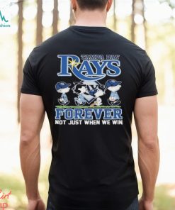 Tampa Bay Rays And Peanuts Characters Walking Road Forever Not Just When We Win
