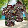 Arizona Coyotes America Flag Tropical Floral Aloha Hawaiian Shirt, Beach Shorts Custom Name For Men Women