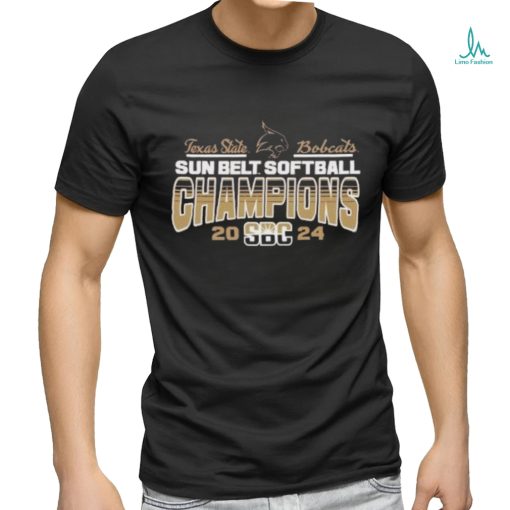 Texas State Bobcats Sun Belt Softball Champions 2024 Shirt