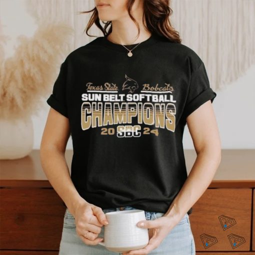 Texas State Bobcats Sun Belt Softball Champions 2024 Shirt