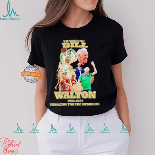 Thank You Bill Walton Boston Celtics 1952 2024 thank you for the memories t shirt