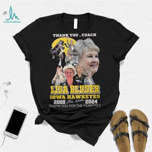 Thank You, Coach Lisa Bluder Iowa Hawkeyes 2000 2024 Thank You For The Memories T Shirt