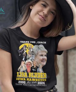 Thank You, Coach Lisa Bluder Iowa Hawkeyes 2000 2024 Thank You For The Memories T Shirt