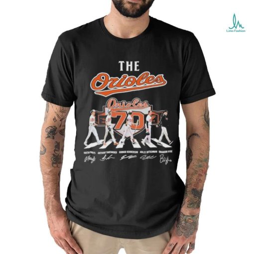 The Baltimore Orioles Abbey Road 70th Anniversary 1954 2024 Signatures Shirt