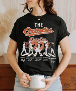 The Baltimore Orioles Abbey Road 70th Anniversary 1954 2024 Signatures Shirt