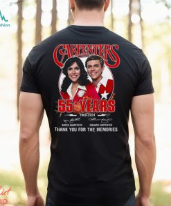 The Carpenters 55 Years 1969 2024 Thank You For The Memories T Shirt