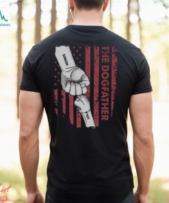 The Dogfather Hand Line Sketch Flag Shirt