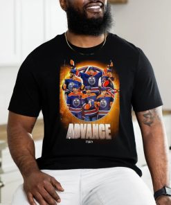The Edmonton Oilers Advance To The Second Round 2024 Stanley Cup Playoffs T Shirt