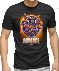The Edmonton Oilers Advance To The Second Round 2024 Stanley Cup Playoffs T Shirt
