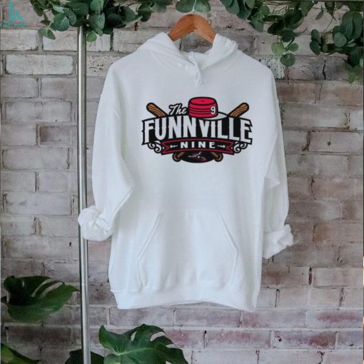 The Funnville Nine podcast of Richmond Flying Squirrels logo shirt