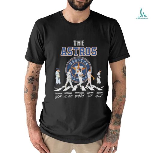 The Houston Astros Abbey Road Tucker Bregman Alvarez Jeremy Pena And Altuve Signatures Shirt