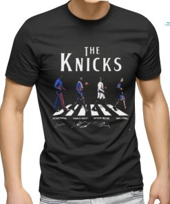 The Knicks Abbey Road Patrick Ewing Charles Oakley Anthony Mason And John Starks Signatures Shirt