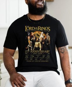 The Lord Of The Rings The Fellowship Of The Ring 25th Anniversary 2001 2026 Thank You For The Memories T Shirt