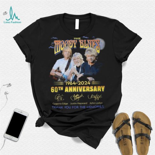 The Moody Blues 1964 2024 60th Anniversary Thank You For The Memories T Shirt