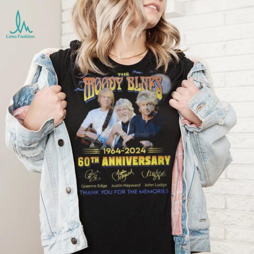 The Moody Blues 1964 2024 60th Anniversary Thank You For The Memories T Shirt