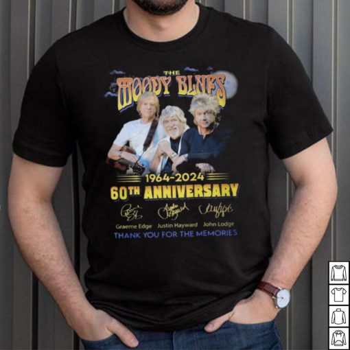 The Moody Blues 1964 2024 60th Anniversary Thank You For The Memories T Shirt