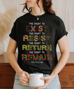 The Right To Exist Resist Return Remain Free Palestine Shirt