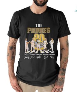 The San Diego Padres Abbey Road 20 Season Signatures Shirt