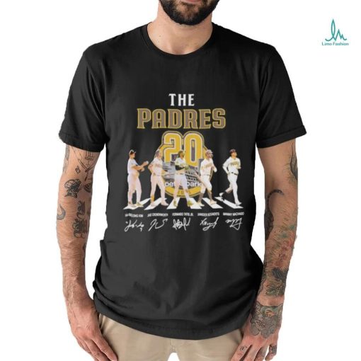 The San Diego Padres Abbey Road 20 Season Signatures Shirt