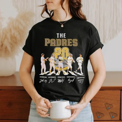 The San Diego Padres Abbey Road 20 Season Signatures Shirt