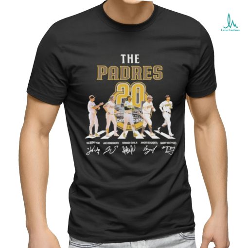 The San Diego Padres Abbey Road 20 Season Signatures Shirt