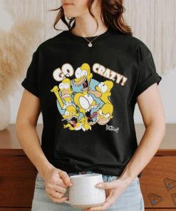 The Simpsons Go Crazy Signature T shirt