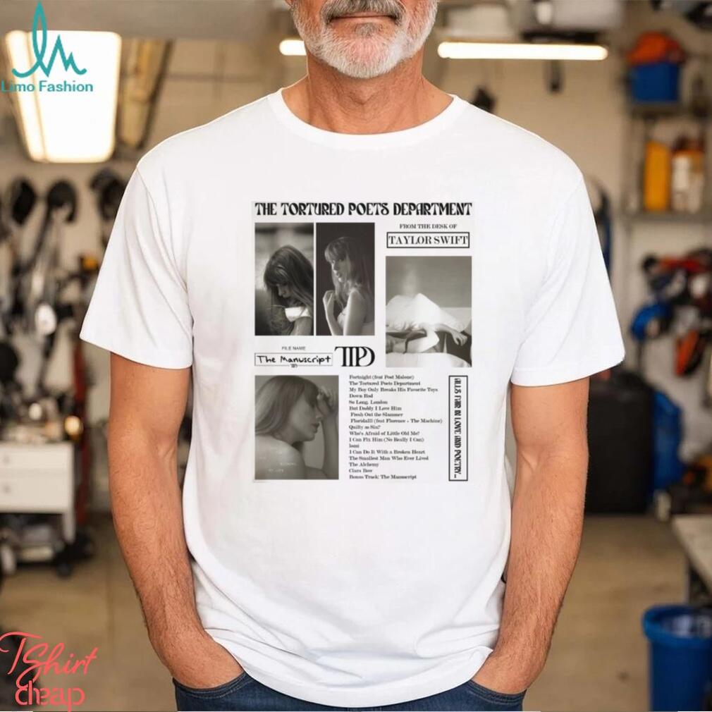 The Tortured Poets Department T Shirt The Tortured Poets Department T Shirt