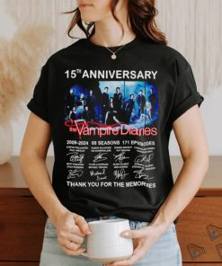 The Vampires Diaries Thank You For The Memories 15th Anniversary 2009 2024 Shirt