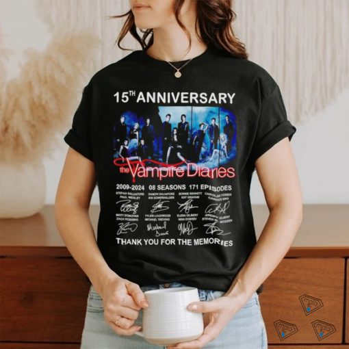 The Vampires Diaries Thank You For The Memories 15th Anniversary 2009 2024 Shirt