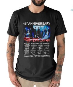 The Vampires Diaries Thank You For The Memories 15th Anniversary 2009 2024 Shirt