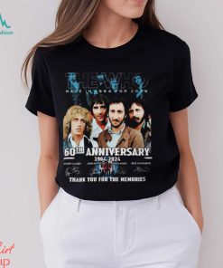 The Who Made In 1964 For 2024 60th Anniversary 1964 2024 Thank You For The Memories T Shirt