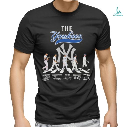 The Yankees Abbey Road Torres Stanton Soto Rizzo And Judge Signatures Shirt