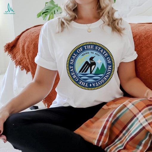 The great seal of the state of Minnesota bring ya ass logo shirt