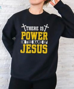 There Is Power In The Name Of Jesus God Religion on Men's T Shirt