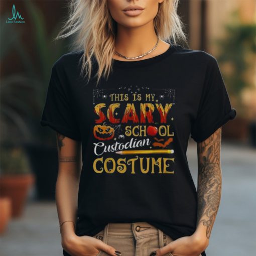 This Is My Scary School Custodian Costume Funny Halloween Kid T Shirt