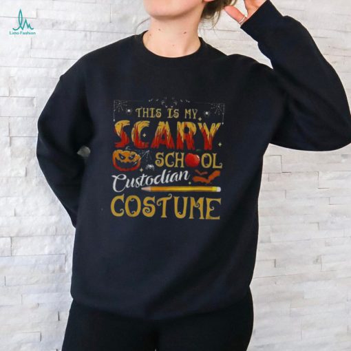 This Is My Scary School Custodian Costume Funny Halloween Kid T Shirt