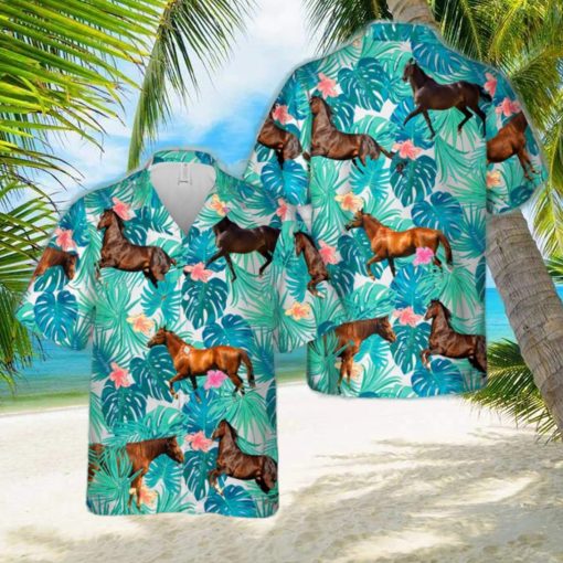 Thoroughbred Horse Hawaiian Shirt