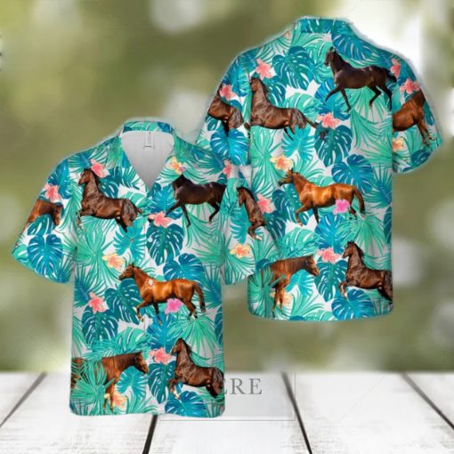 Thoroughbred Horse Hawaiian Shirt