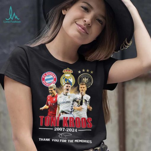 Toni Kroos 2007 2024 Bayern Munchen Real Madrid Thank You For The Memories T Shirt