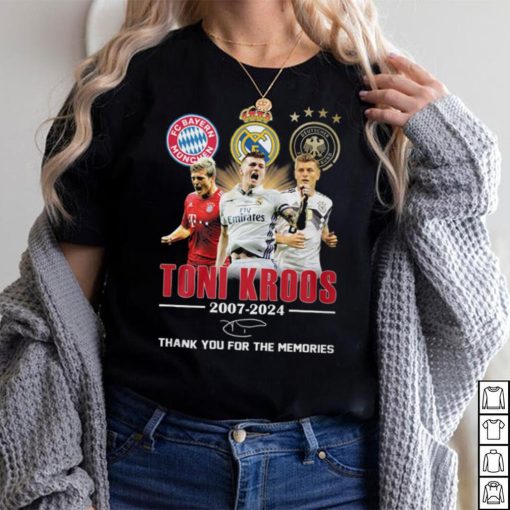 Toni Kroos 2007 2024 Bayern Munchen Real Madrid Thank You For The Memories T Shirt